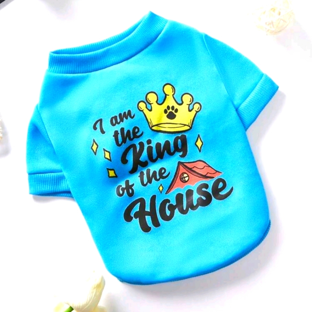 I am  the king of the house pet hoodie without top